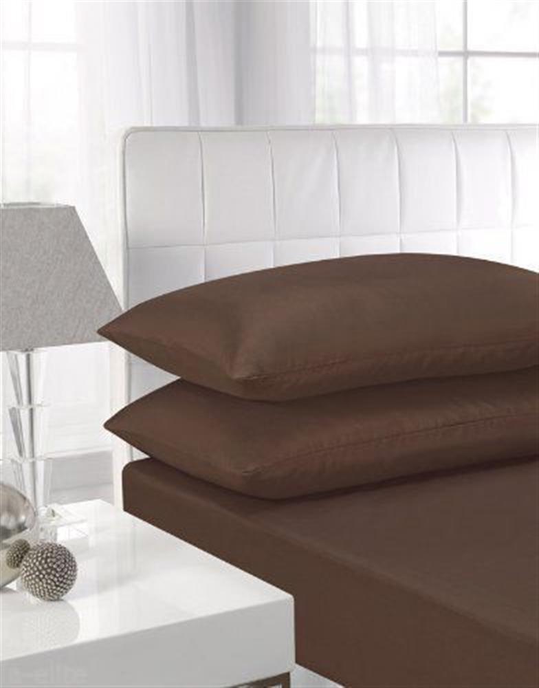 Polycotton Fitted Sheet Chocolate
