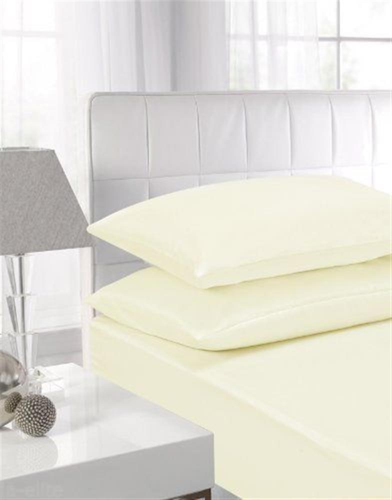 Polycotton Fitted Sheet Cream