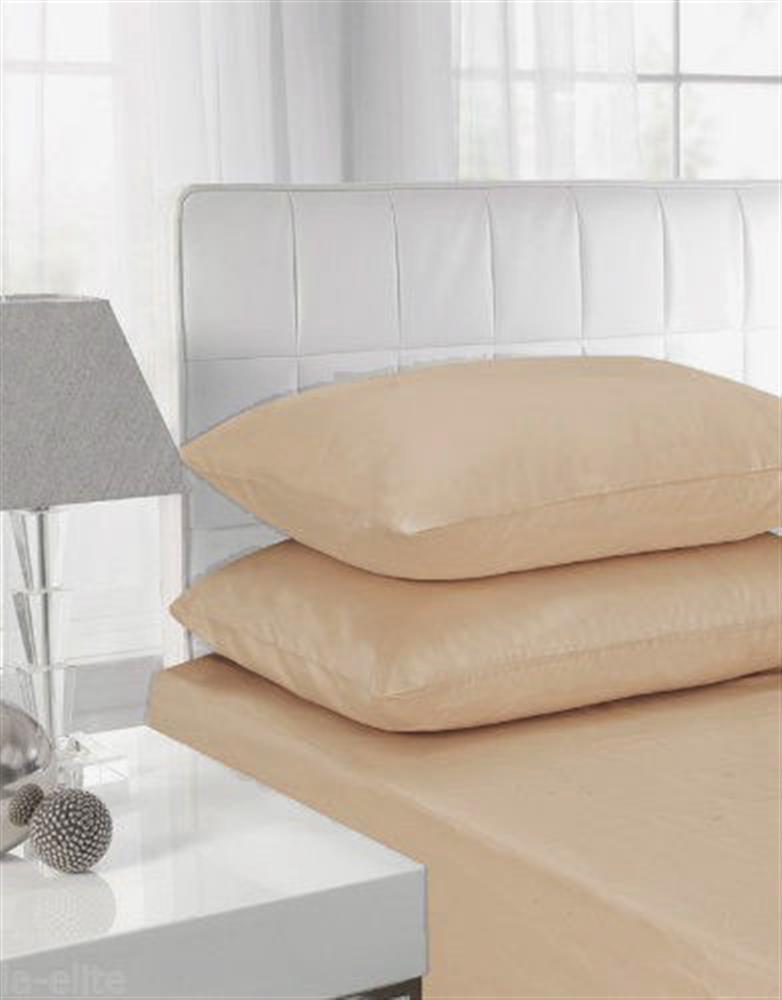 Polycotton Fitted Sheet Latte