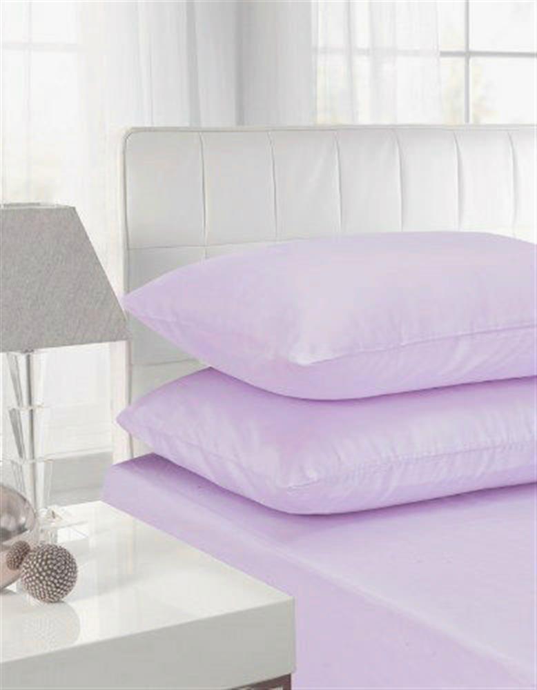 Polycotton Fitted Sheet Lilac