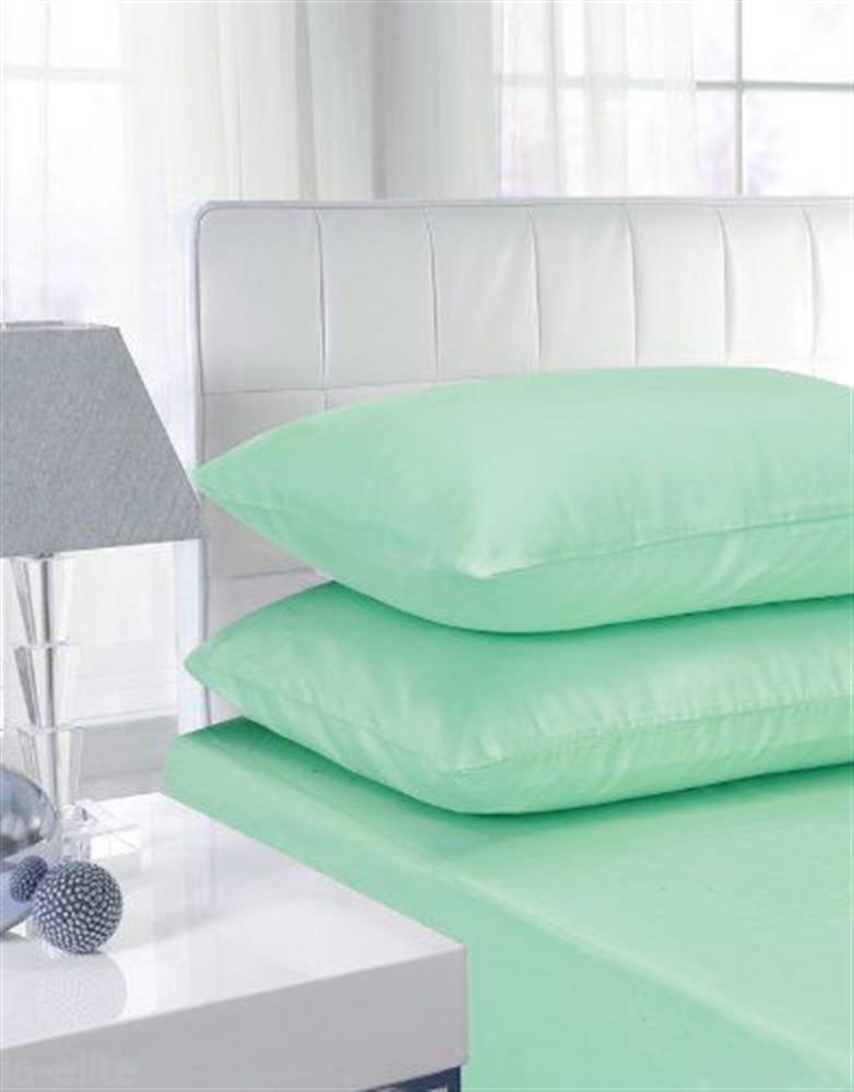 Polycotton Fitted Sheet Mint