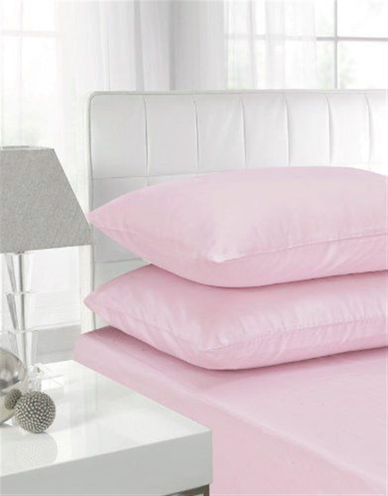 Polycotton Fitted Sheet Pink