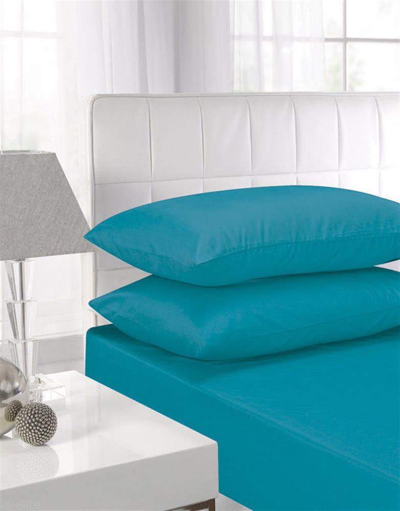 Polycotton Fitted Sheet Teal