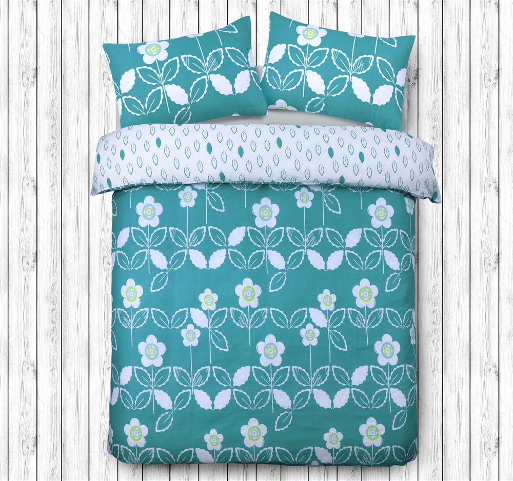 Scandi Floral Duvet Cover Set With Pillow Cases Bedding De Lavish