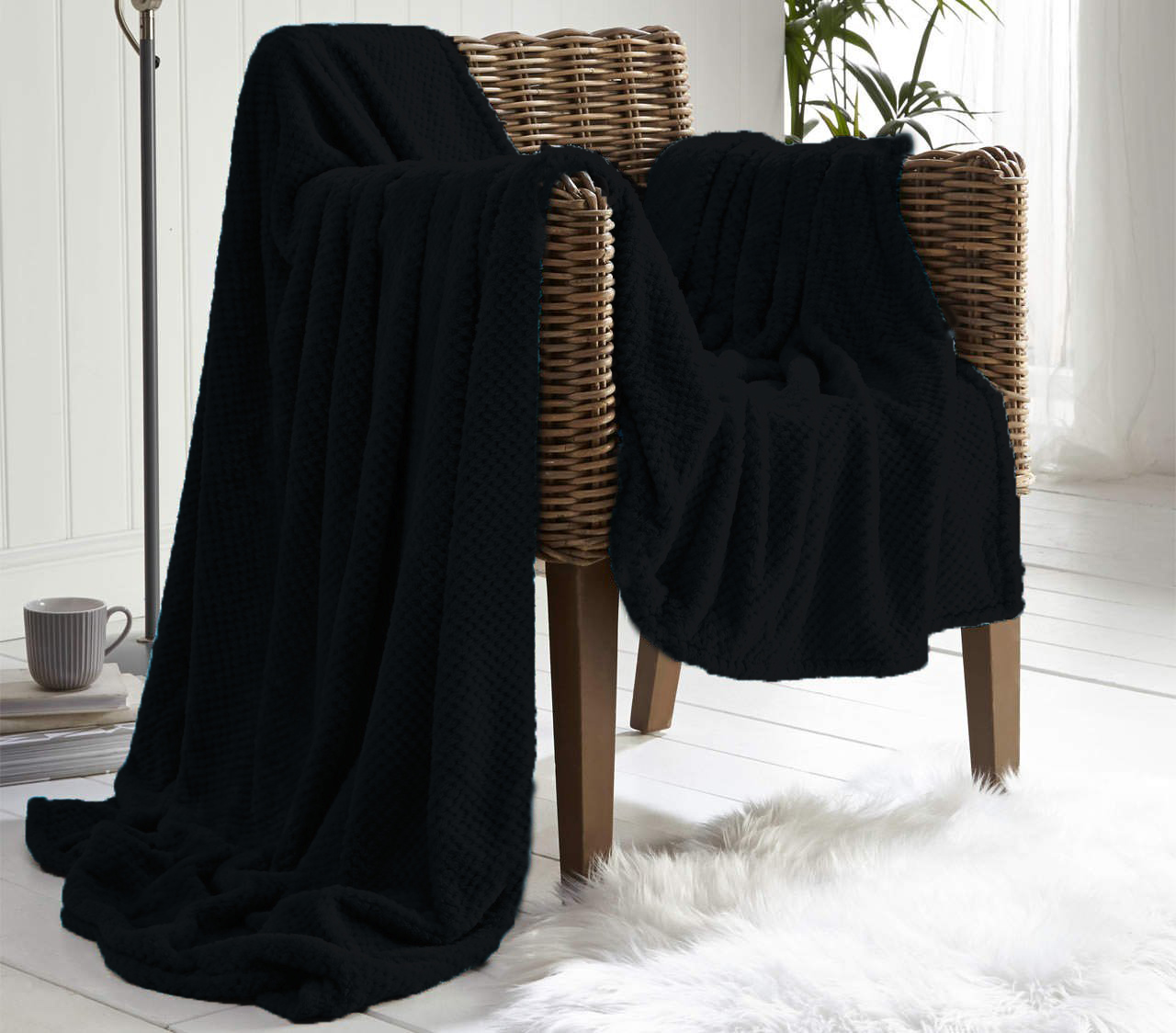 Waffle Throws and blankets for your comfort | De Lavish