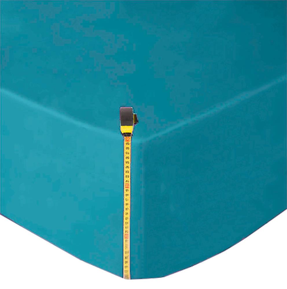 extra deep fitted sheet teal