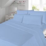 flannel-flat-sheet-blue