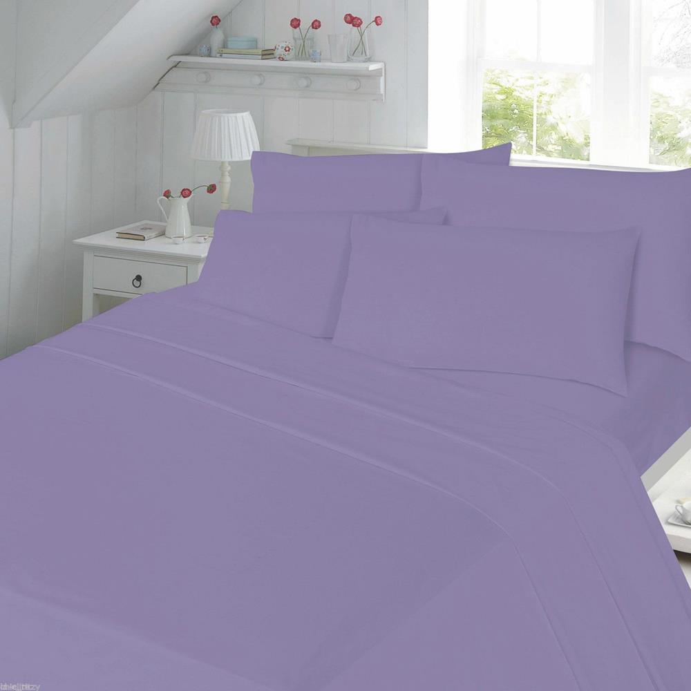 Flannel Flat Sheet Lilac