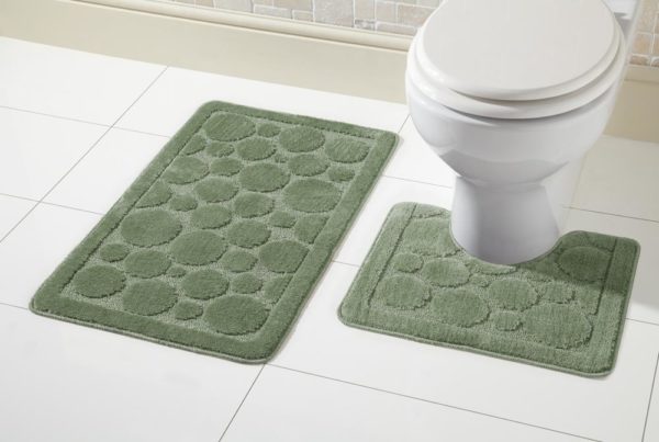 bath mat set cali green