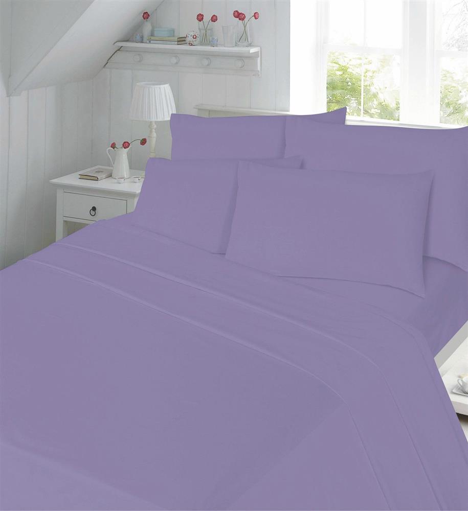 t200 egyptian cotton bedding fitted sheets lilac