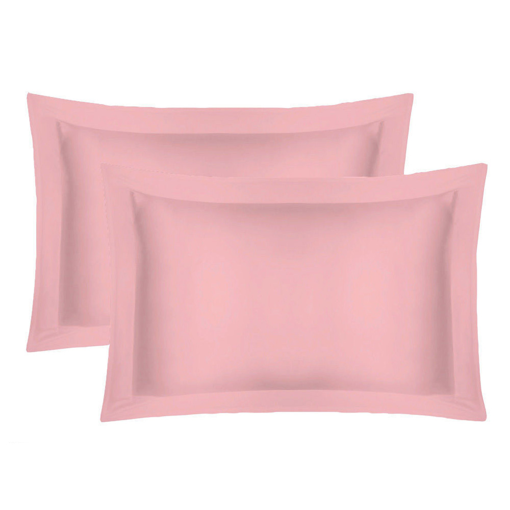 t200 oxford pillowcase pair pink
