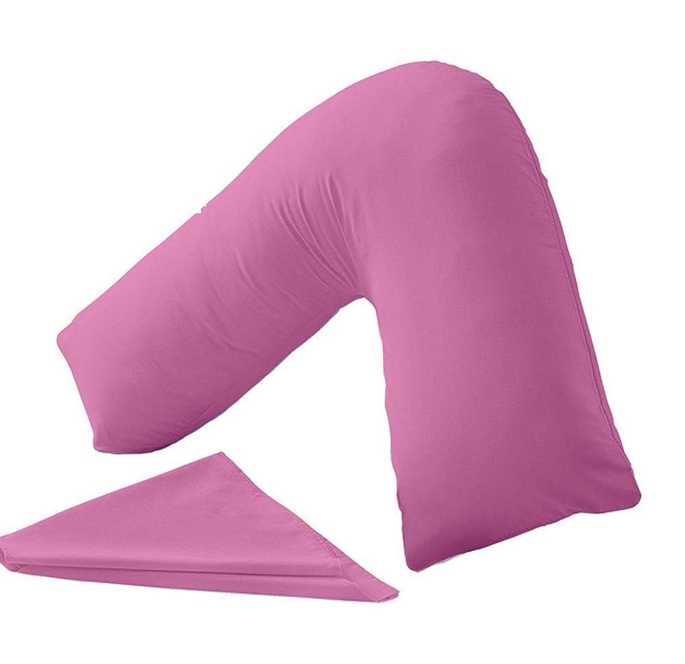 v shaped pillowcases fuchsia