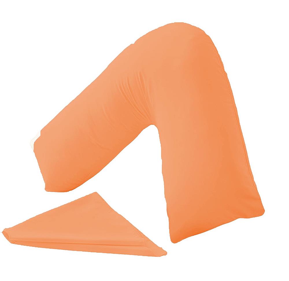 v shaped pillowcases peach