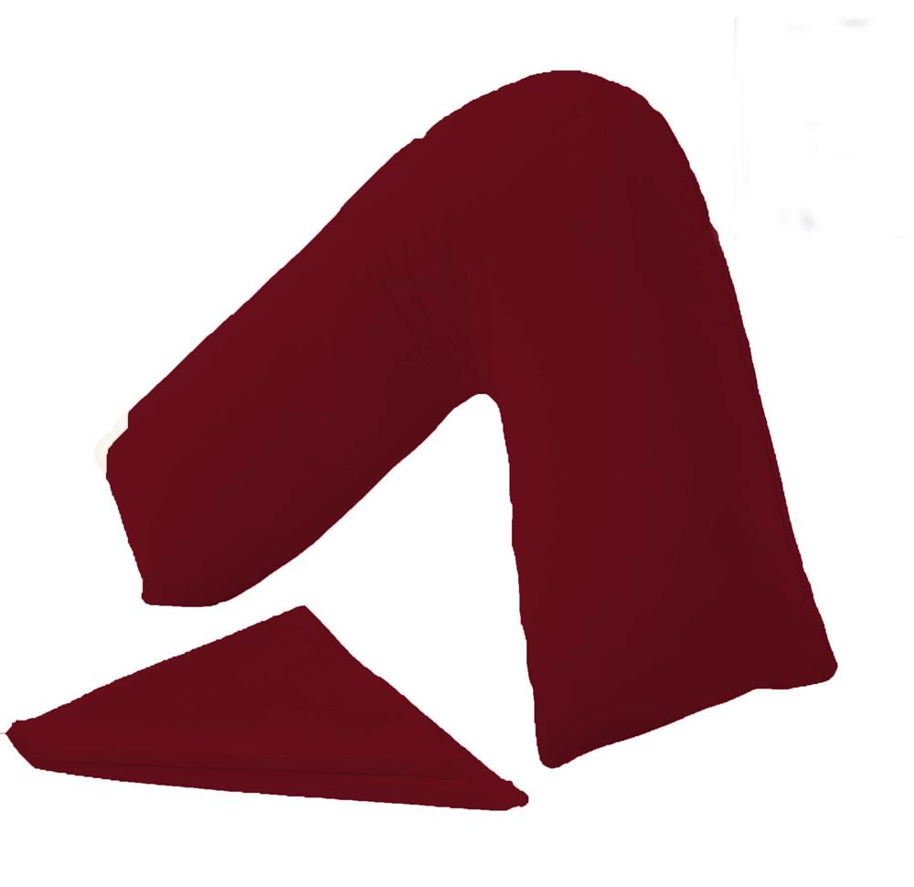 v shaped pillowcases wine