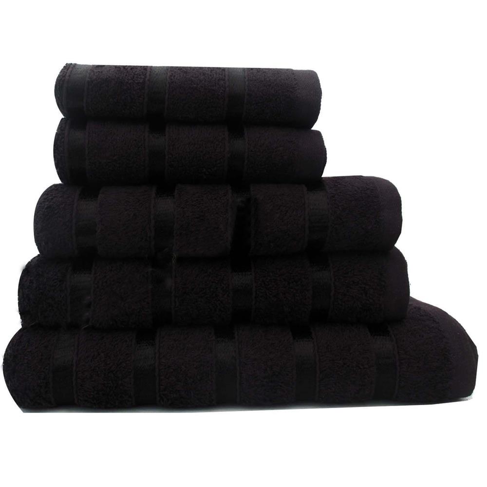 500 gsm egyptian cotton towels black
