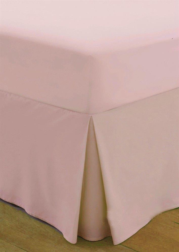 box pleated valance sheet pink
