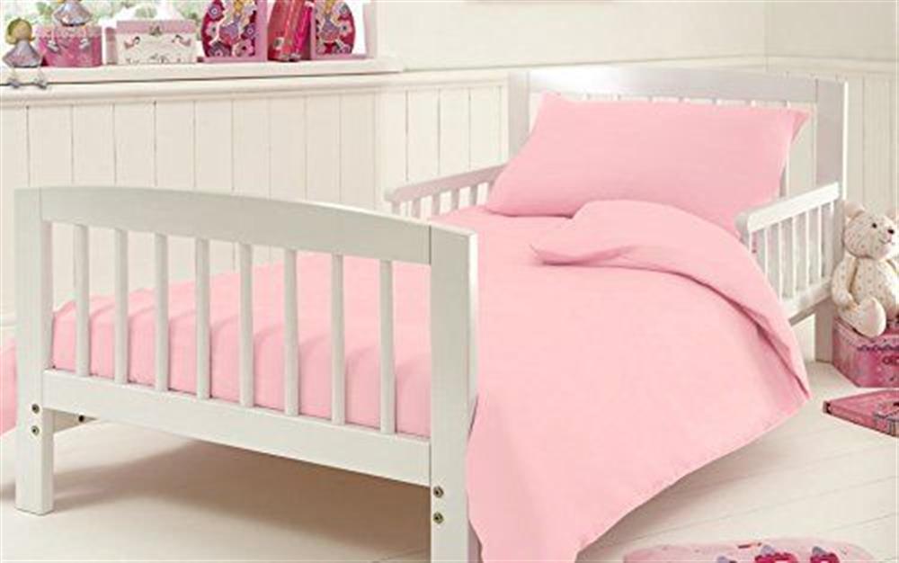 cot bed duvet cover pink