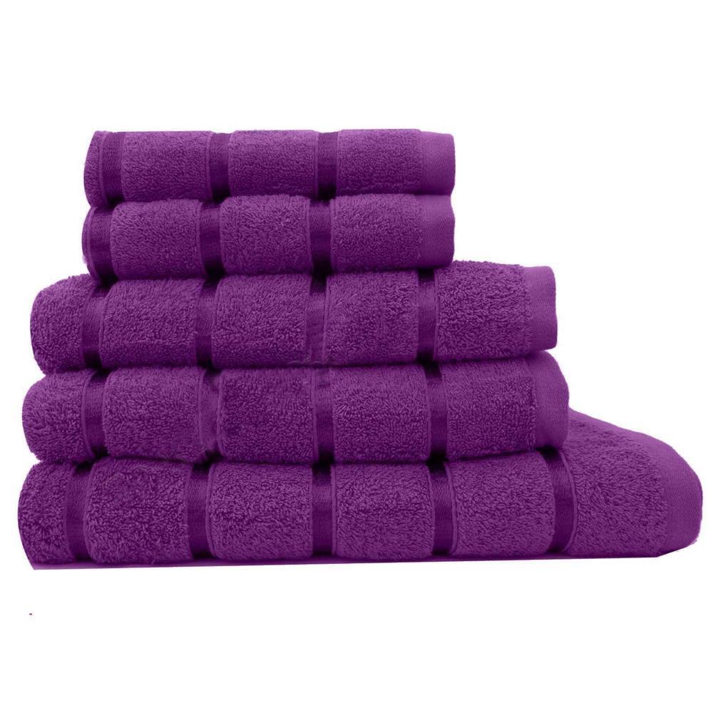 egyptian cotton towels set aubergine