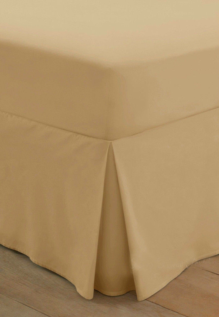 t180 percale valance sheet latte