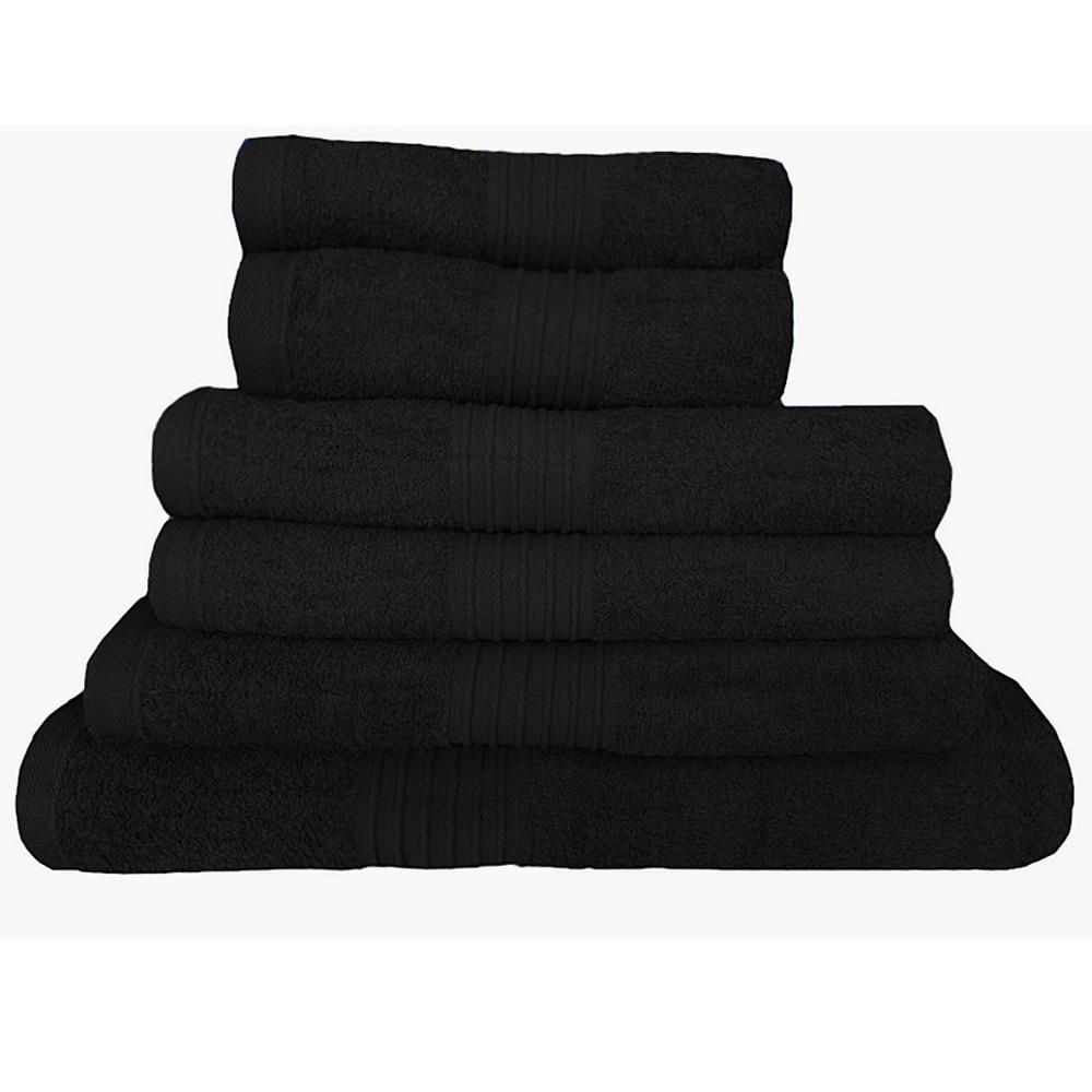 luxury towels black