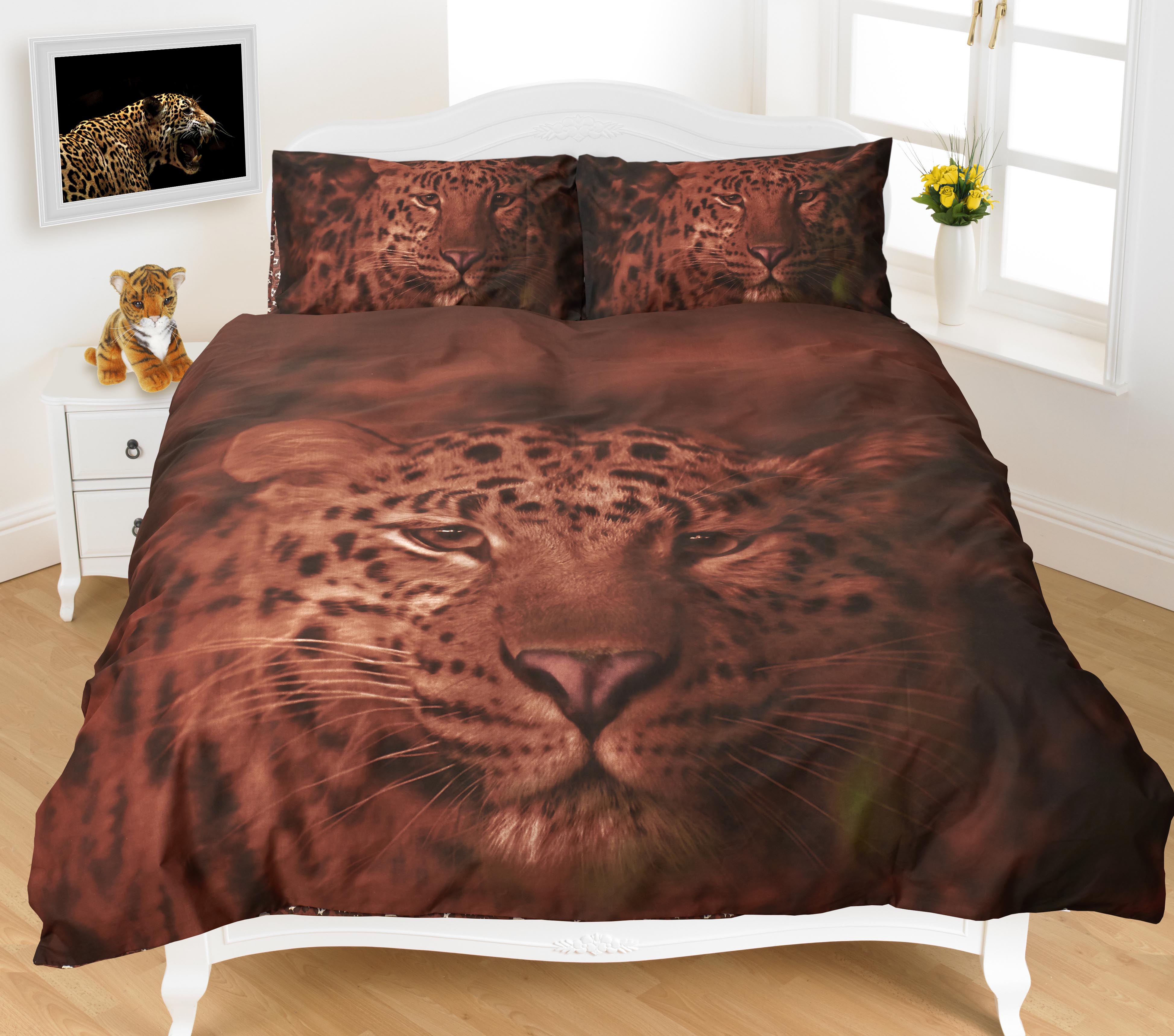 leopard duvet cover set