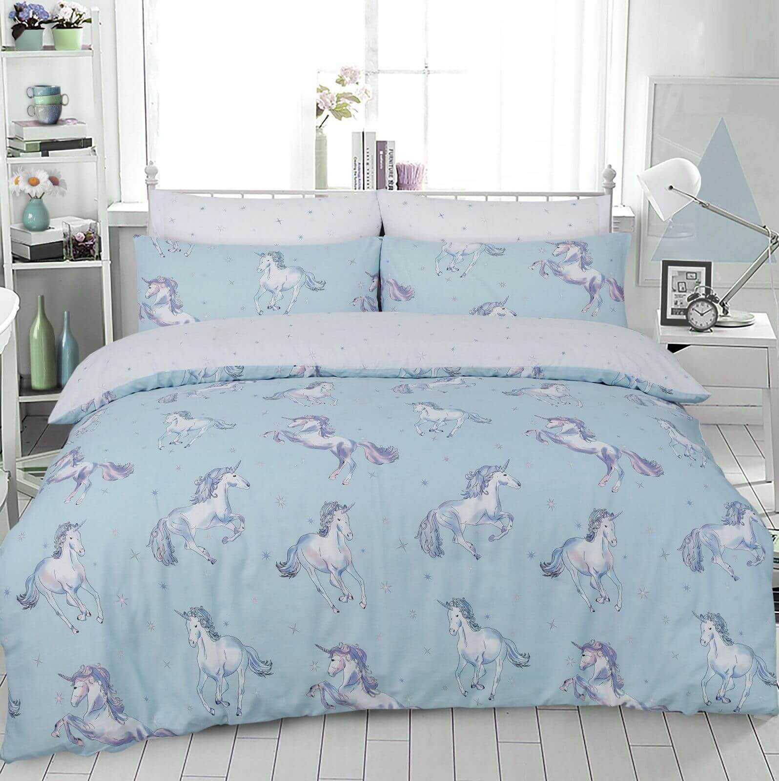 Unicorn Animal Print Duvet Set Pillowcase Designer Bedding De Lavish