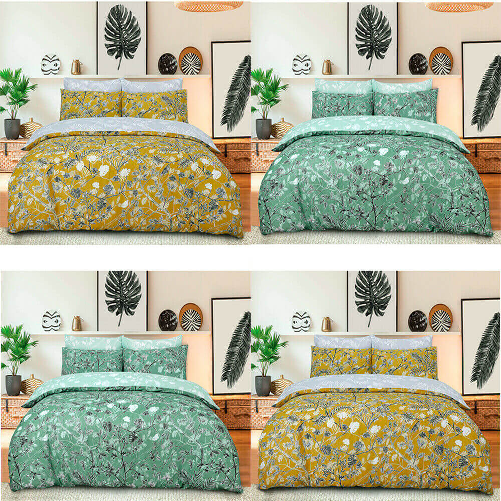 Monkey Trees Duvet Cover Set With Pillow Cases Floral Bedding Set