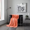 Flannel Sherpa Throw Coral (2)