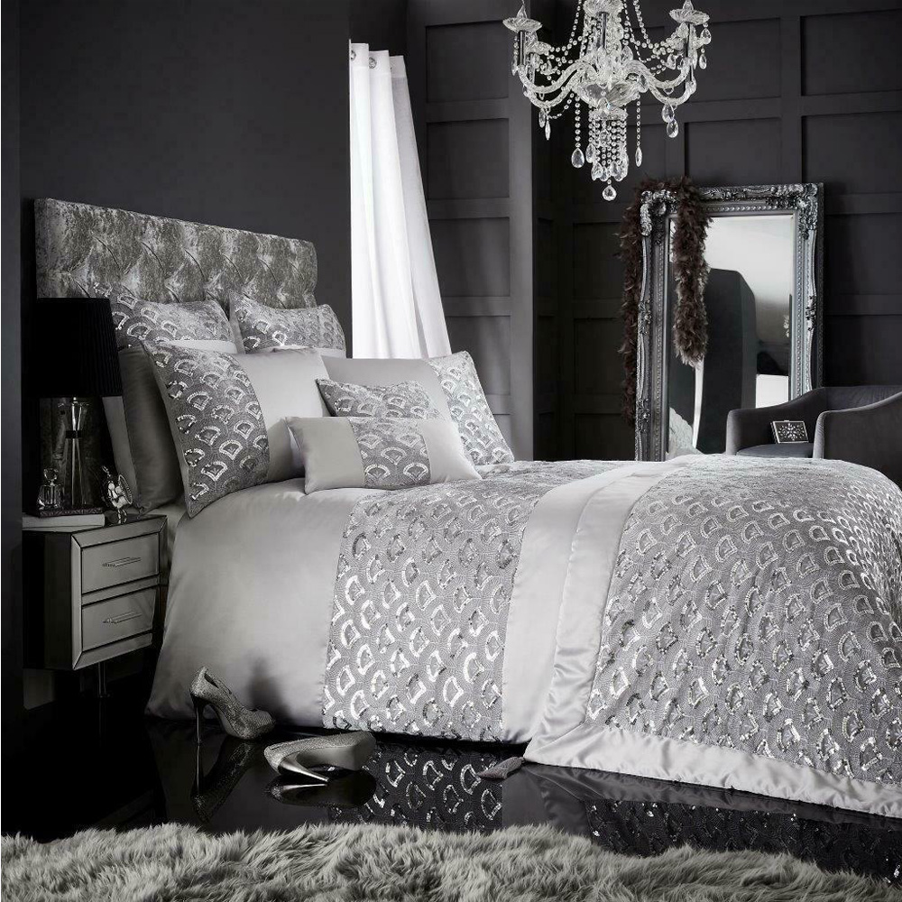 Luxurious Sequin Duvet Cover Set Glitter Fancy Bedding
